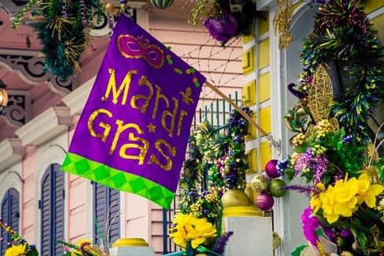 mardi gras flag